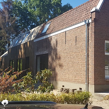Aanbouw huis 1927 Breda (NL) Gevelbekleding Padoek 2